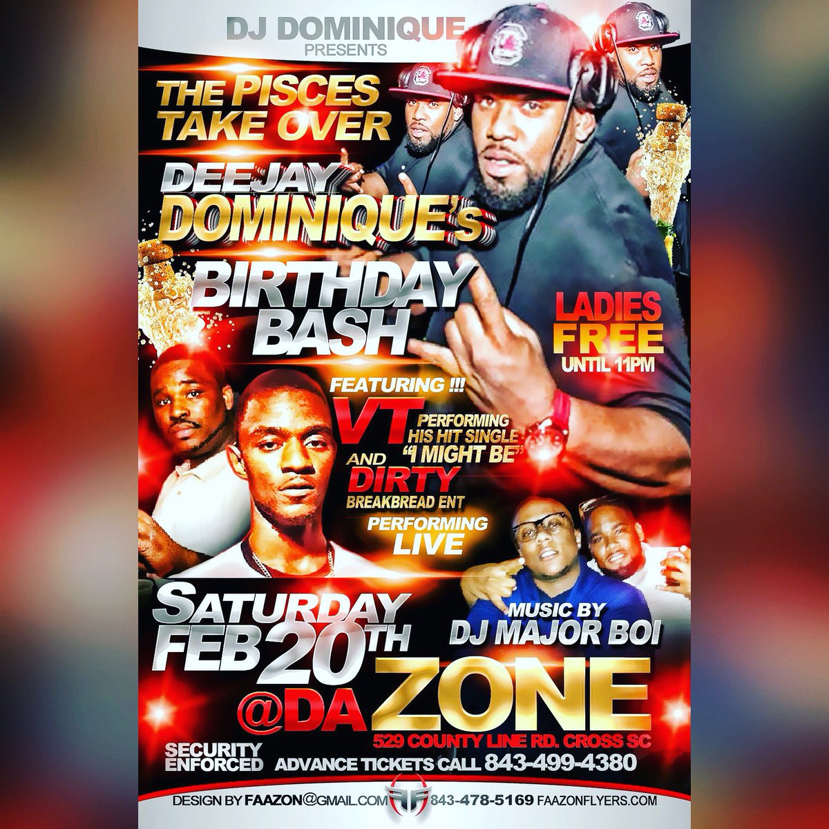 DJDOMINIQUE's tweet photo. Tonight!!! 🎉🎉📹📸🔈🔈🍾🍾 https://t.co/iUMKRJJdLV
