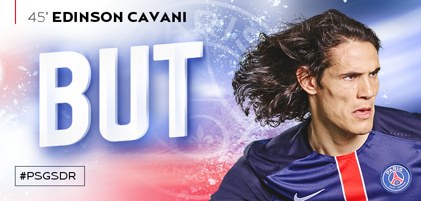PSG_inside's tweet photo. 45' BUUUUUUUUTTTTTTTT de @ECavaniOfficial !!!!!!!!!!!! #PSGSDR https://t.co/eftyseXdvE