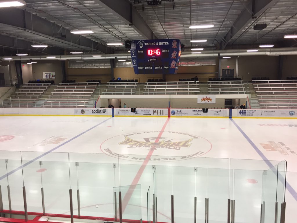 In Ochapowace today for NAHC evaluations with @sask_hockey <a href="/shelbysaylorr/">Shelby Saylor</a> <a href="/JoelHouseman/">Joel Houseman</a> what a beautiful facility!!