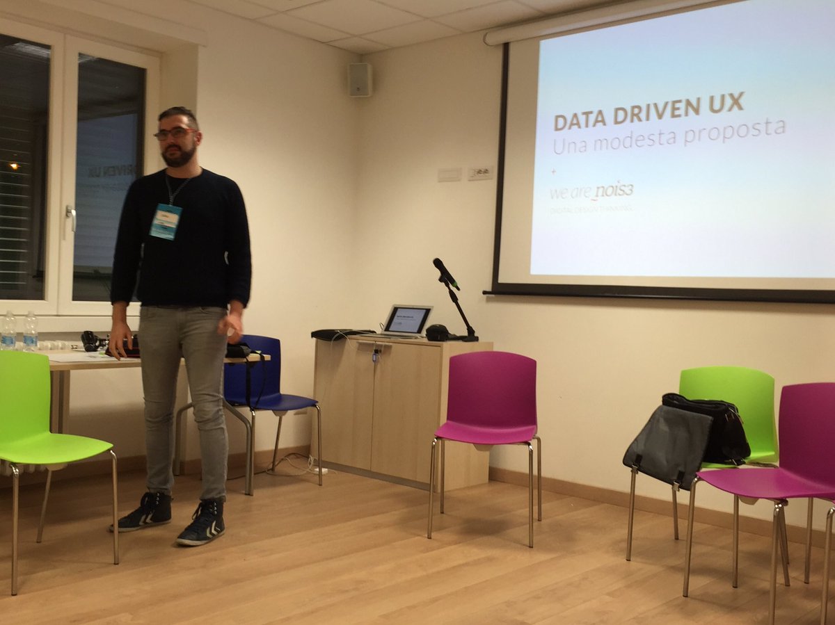 WIADRome's tweet image. #WIAD16 #wiadrome2016 - @carl0s_ parla di #datadrivenUX