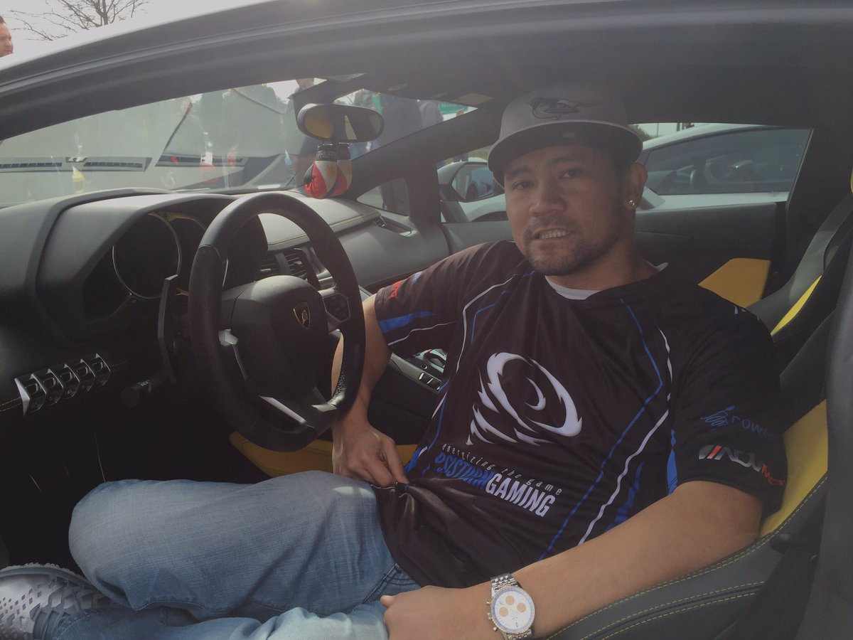 KarlJayG's tweet photo. in ben's #blackmamba #lamborghini #aventador w/ @psistormgaming gear #DCExotics https://t.co/AwnO2ijdyk https://t.co/Df0A0bIJhf