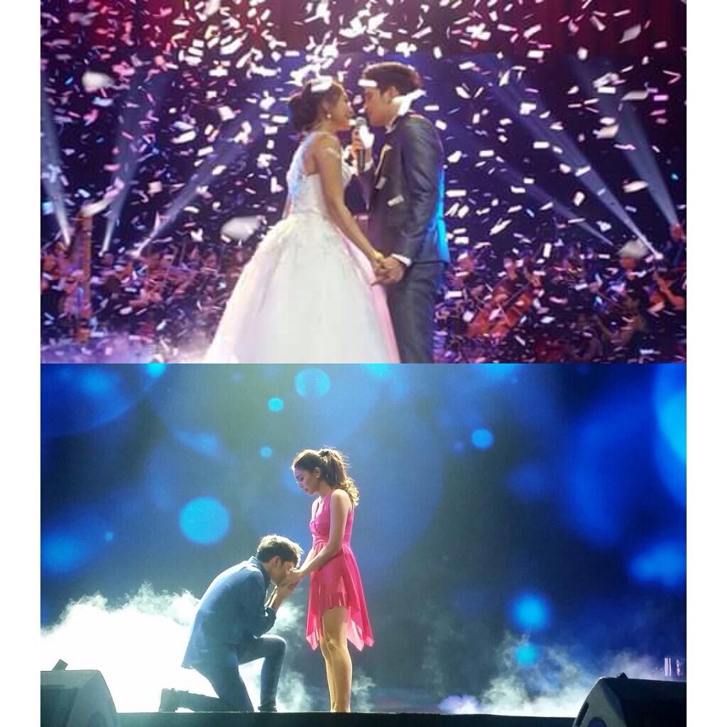 TheseDamnWords's tweet photo. It's OFFICIAL - James and Nadine are officially a couple. Official date is FEB 11, 2016. ❤️💍 #JaDineInLoveConcert https://t.co/HqnRGWD4o6