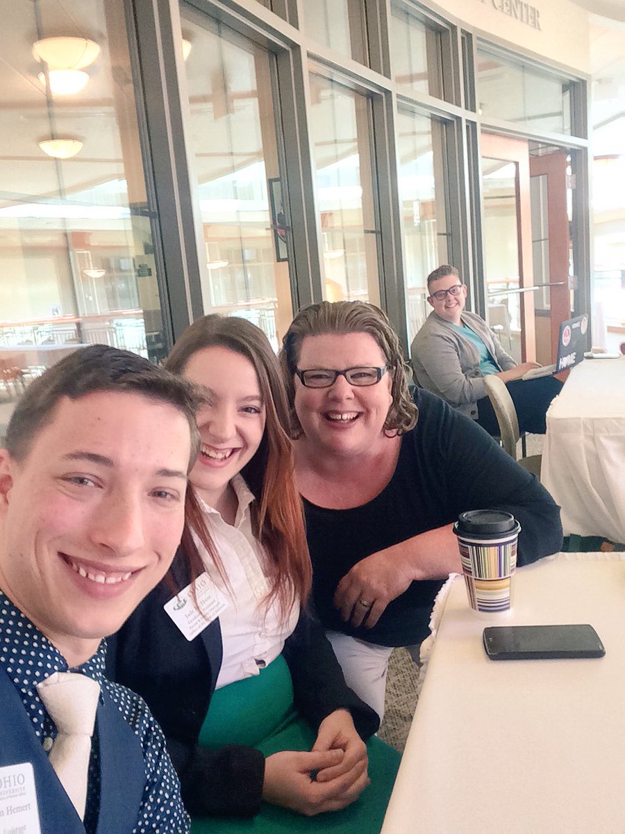Jivanto's tweet photo. Rocking the @HESAOhio @SPA_OHIO #InterviewWeekend selfie game with @lauramh1212, @Stokey21 & @JadedBlood https://t.co/2F39rA0cvG
