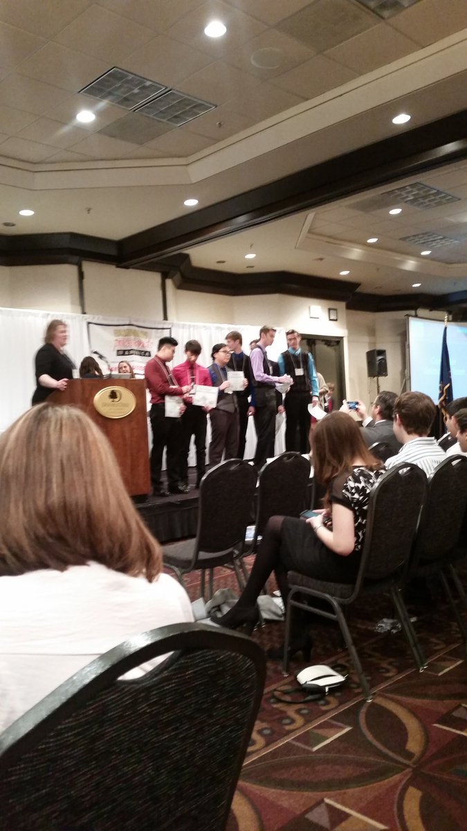 MaizeSouthBPA's tweet photo. 2nd Place Computer Animation! Zach W., Spencer J., Reid J., &amp; Ryla K.! #bpaboston https://t.co/gagJMnM9Td