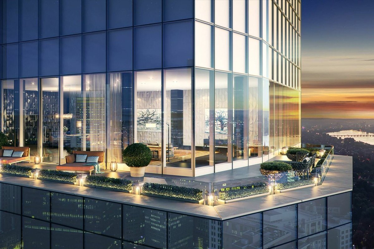 PEABODYEnt's tweet image. The $37.5 million dollar penthouse at Millennium Tower #Boston is UAG.60th floor unit contains 13,000 sqft #Boston 🏢