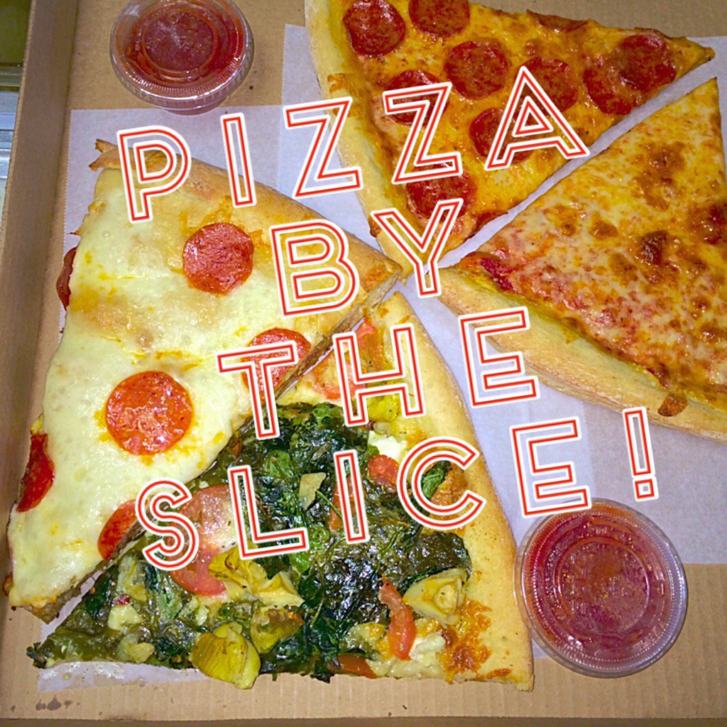 Pizza by the slice! Available everyday!🍕🍕🍕