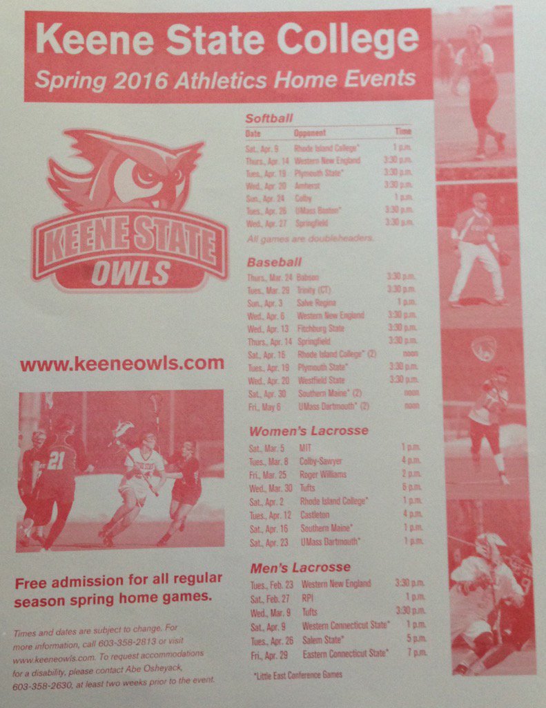 KSCsoftball's tweet photo. Home schedules for KSC spring sports in the paper today #gamesgamesgamesgames #hootyhoo https://t.co/NnaeHXjqIw