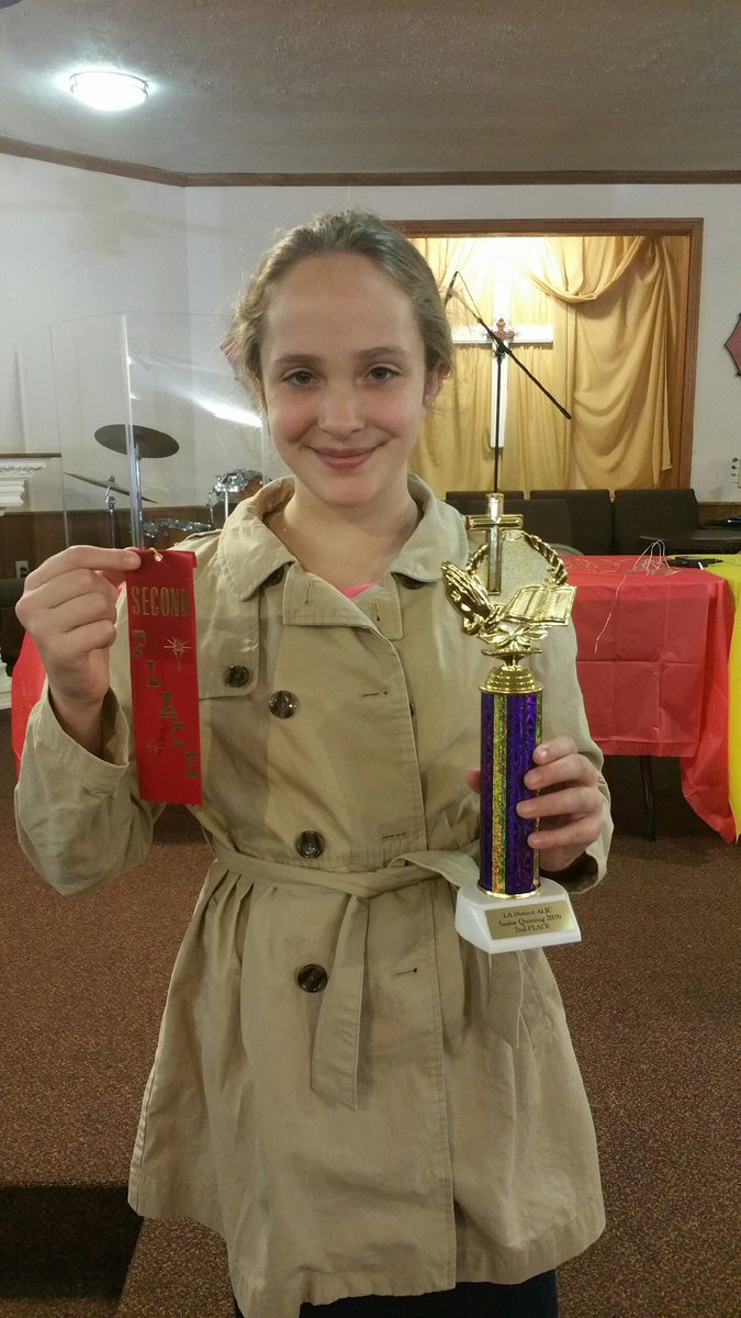 RWMartin63's tweet photo. Proud of my baby girl Myla for being 2nd highest scorer in Junior Bible Quiz tournament game. #hidetheword https://t.co/CQkrvxeTKZ