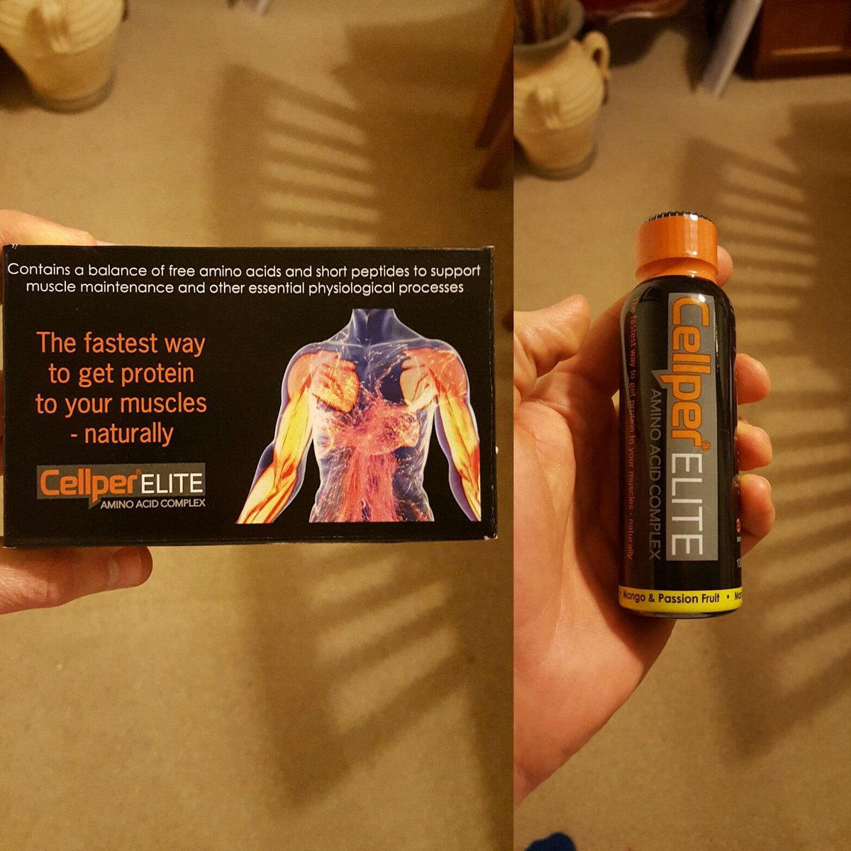 DomHillsHealth's tweet photo. Cheers to the guys at @cellperelite for these samples to try! #salmonmuscle #protein #cellperelite #muscle #recovery https://t.co/d0Vi1WsXB1