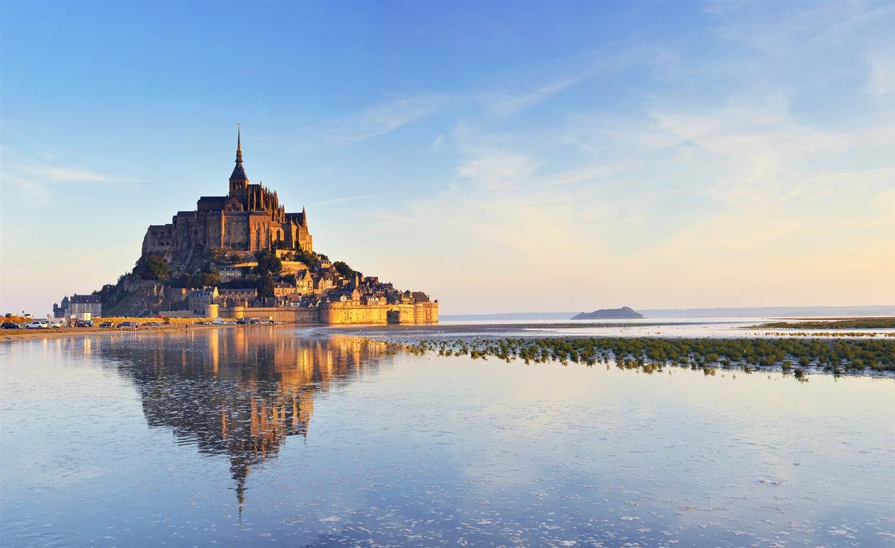 Mont Saint-Michel (Мон Сен-Мишель), Нормандия, Франция - как добраться, расписание транспорта что посмотреть. Аббатство Мон Сен-Мишель