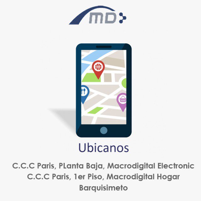 macrodigitalca's tweet image. Ubicanos facilmemnte
#hogar #barquisimeto #audio #ventas #productos #mobiliario #celulares #digital