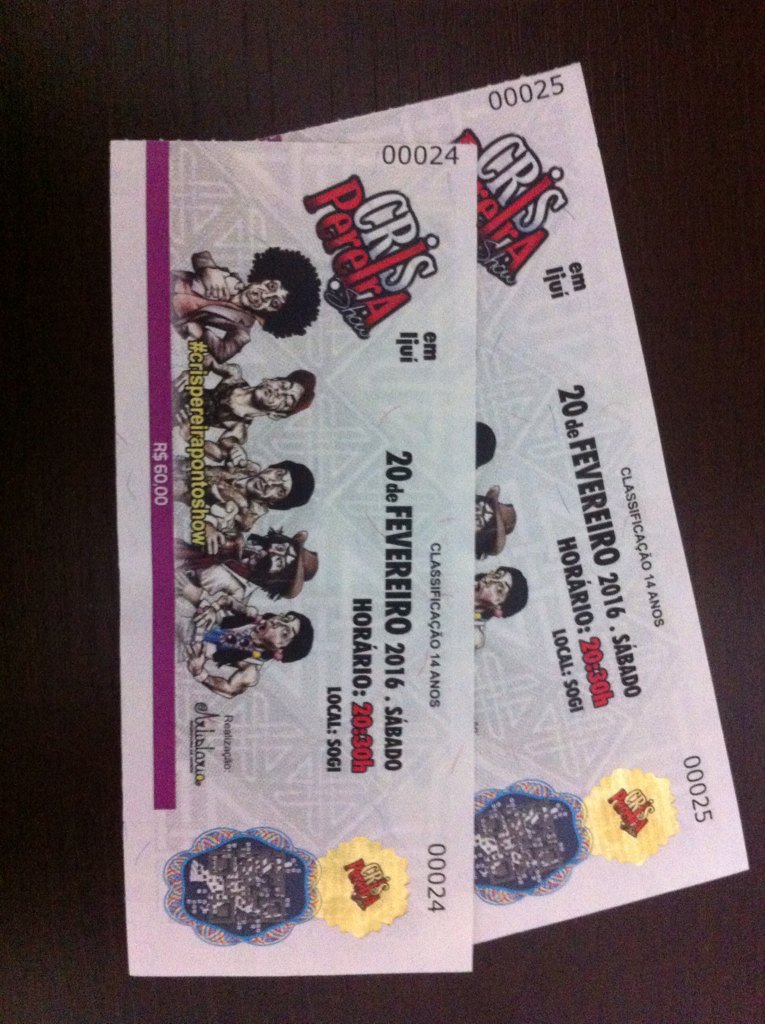 adalgirbertollo's tweet photo. Sugestivo o número do ingresso pro show do Jorge da Borracharia, de logo mais kkkkk!!! #CrisPereiraPontoShow https://t.co/zfHOQ1nMsA