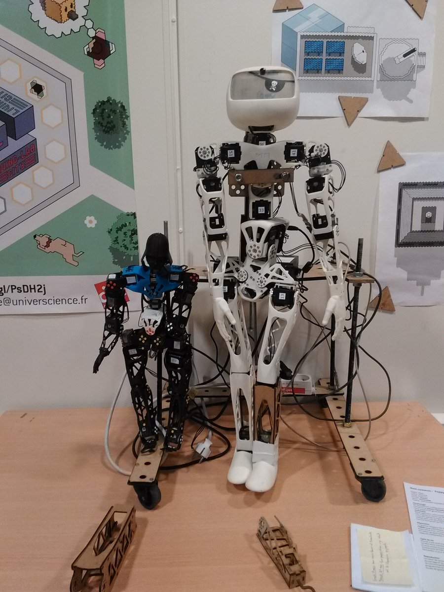 geekofyou's tweet photo. @poppy_project et @PoppyratProject au samedi #robot du @CarrNum #DIY #hack #maker https://t.co/XtG2U6GZ1R