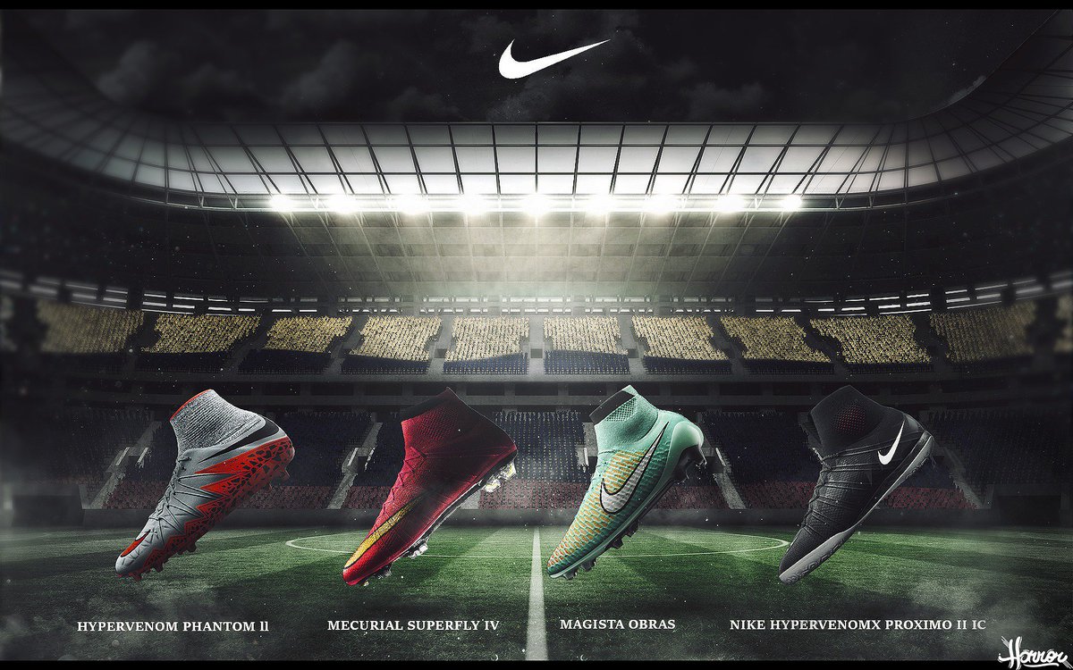 Horror__4's tweet photo. @nike @nikesoccer " The Collection " Advertisement Design! This took a lot of time to make. Show some love? Thanks https://t.co/bbXwKl1hwe