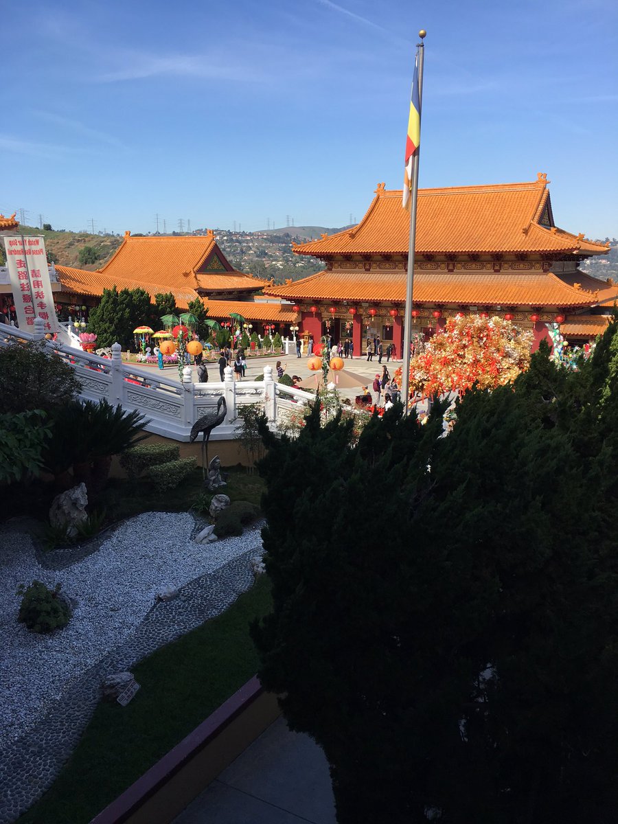 LASDMIKE1's tweet photo. Celebration at Hsi Lai Buddist Temple in Hacienda Heights! Bring the family and stop to say hi! #joinLASD https://t.co/xRKsi3814U
