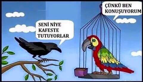 Konuşanı kimse sevmez.