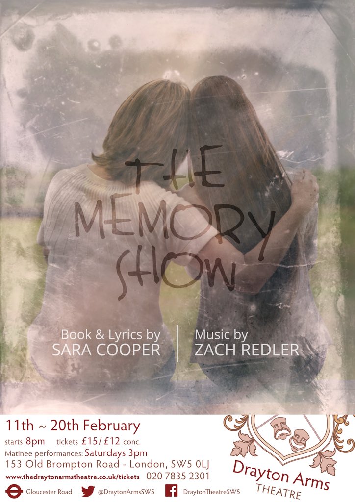 VerseUnbound's tweet photo. @TheMemoryShowUK creative team: you are all incredible! Break your legs for our last performance @draytonarmsSW5 ! https://t.co/QsBBquCSaC