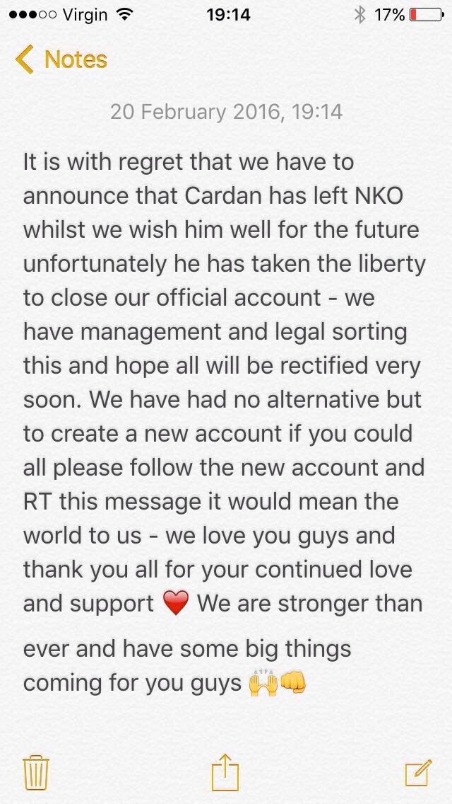NKOUpdates's tweet photo. Follow new twitter account @NKOOfficial ❤️ https://t.co/jX66iF9cFl