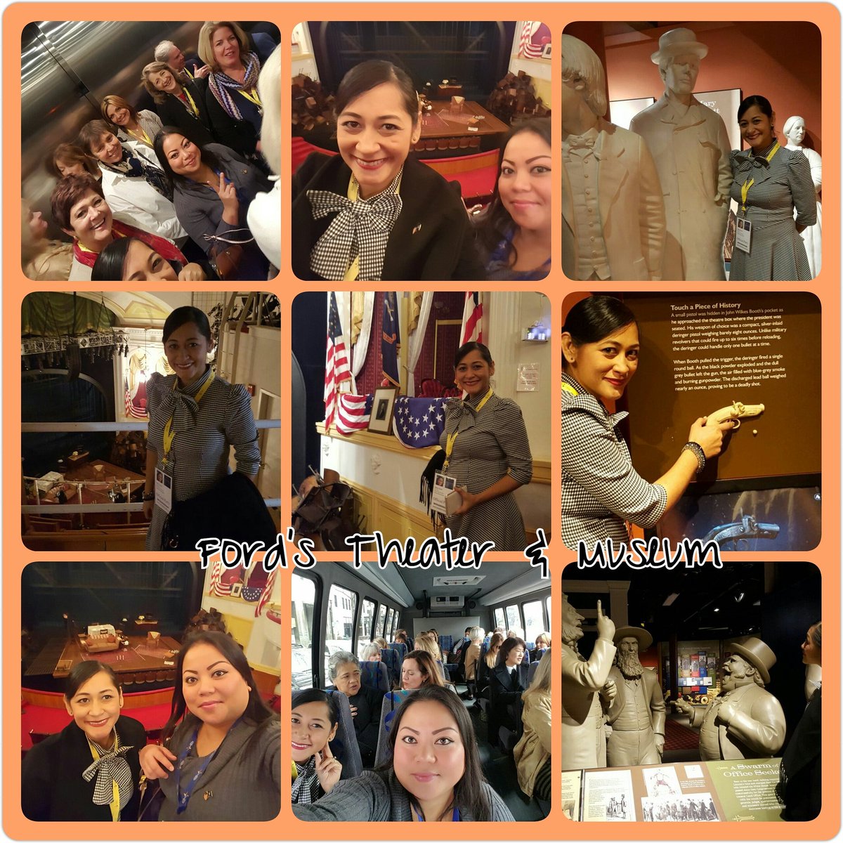 beingyang's tweet photo. Spouse's Program. Tour of the Ford's Theater &amp; Museum. #NGA2016 #firstladies #cnmi https://t.co/WsF0wPt1RK