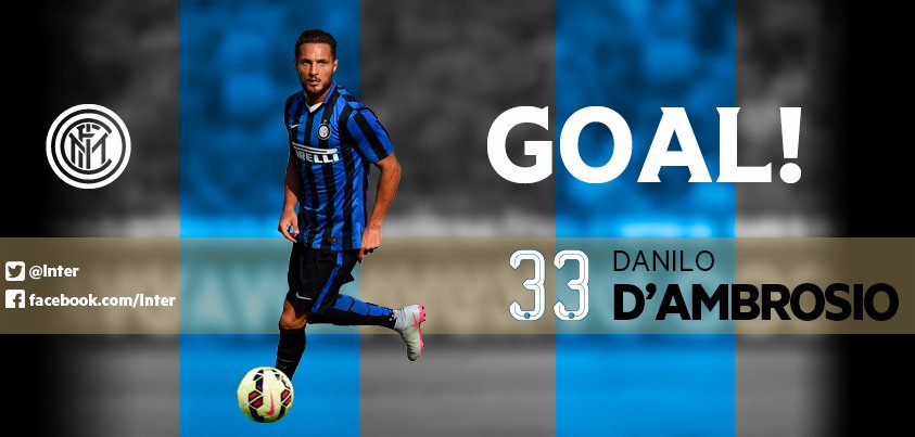 23' - ⚽️ GOOOOOOOOOOL! GOL GOL GOL GOL! <a href="/ddambrosio/">Danilo D'Ambrosio</a>! #InterSampdoria 1-0