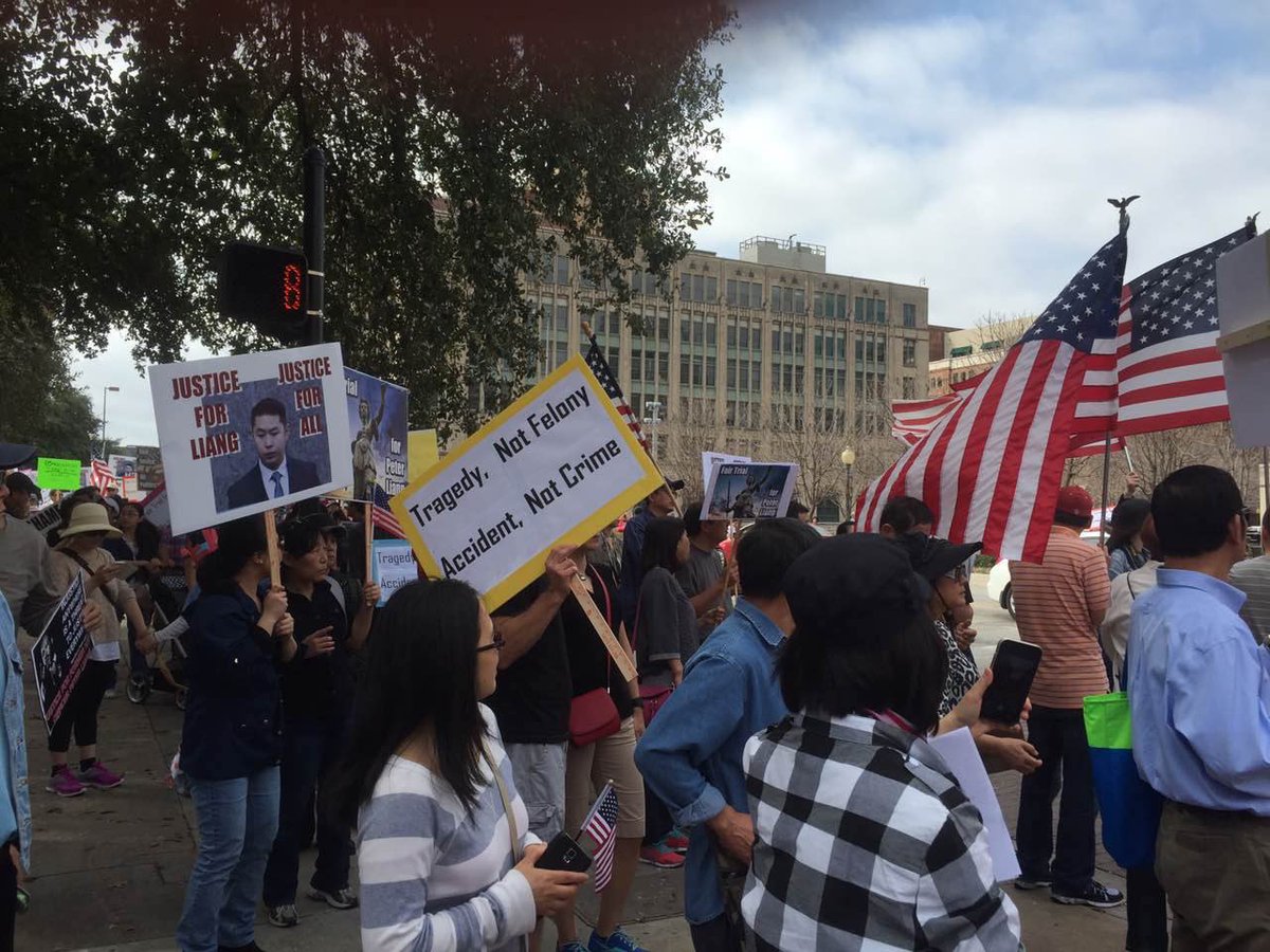 ChineseAMER's tweet photo. Chinese American Community demonstration in Atlanta, GA

#Justice4Liang #PeterLiang https://t.co/6QvKdXvLCp