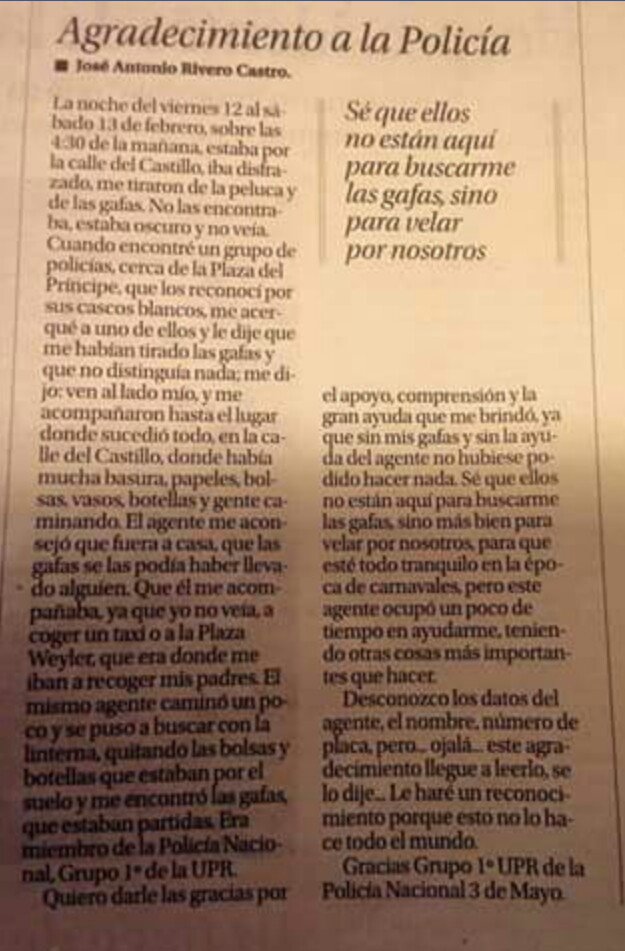 #polidpo
No se valora en el actual sistema estadístico de evaluación del trabajo policial, Buen Trabajo.