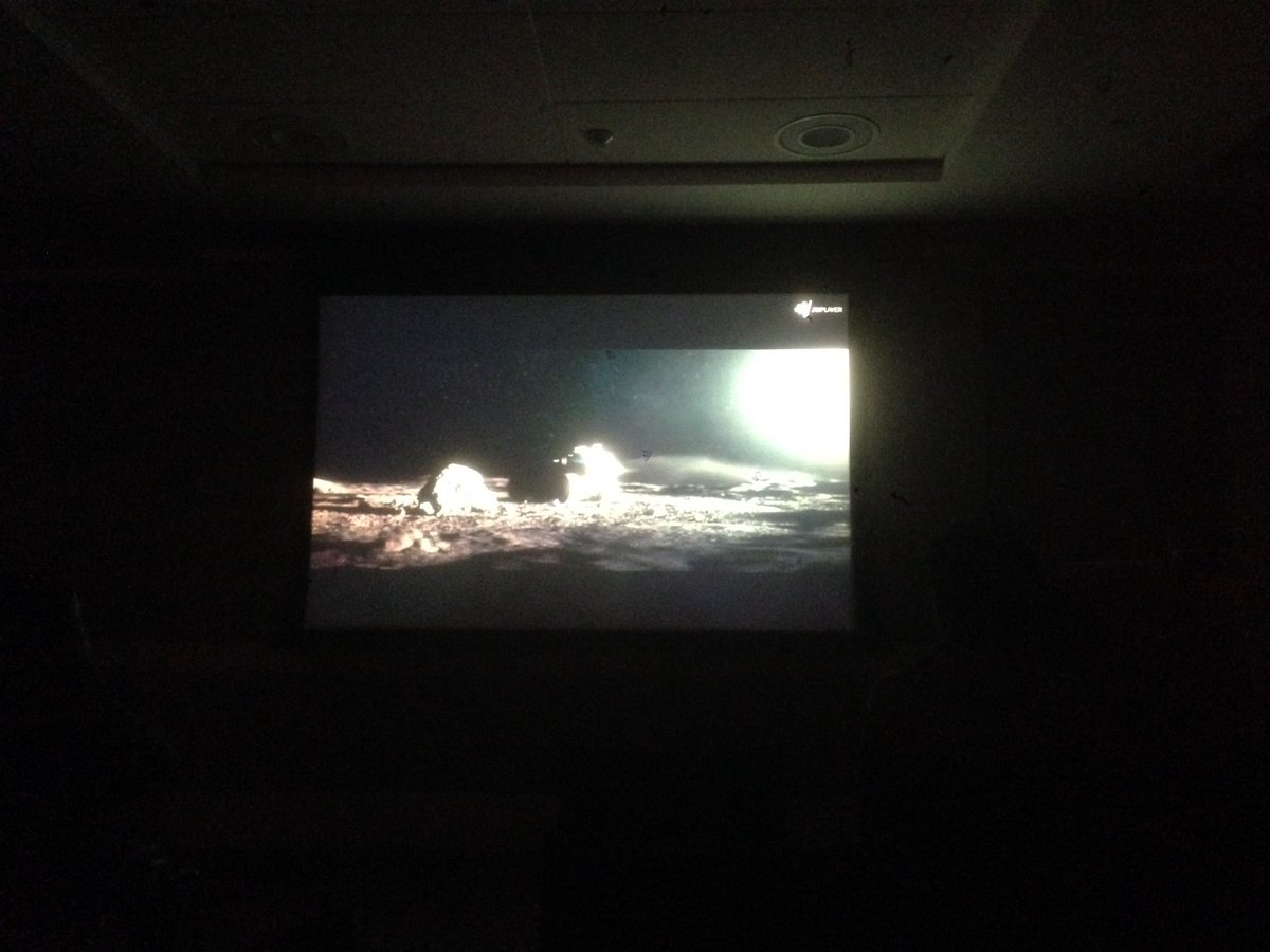 space_horizons's tweet photo. Watching "Moon" - I mean, what else? #sh16 https://t.co/OrKrMKYn0V