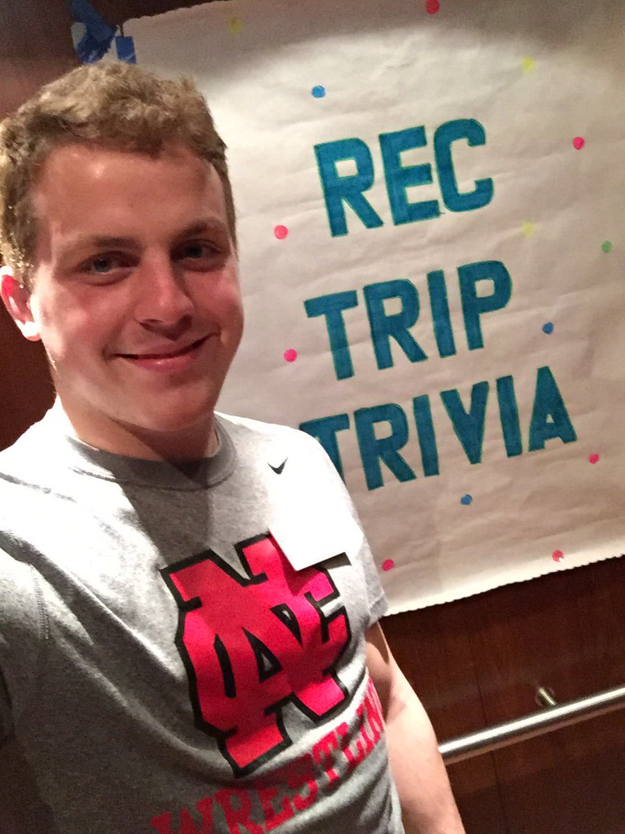 NCCRecSquad's tweet photo. What are you doing right now?? Head to the north elevator for #RecTripTrivia with RA Matt! 👍🏼🎉🎊 https://t.co/Imc4YYoYos