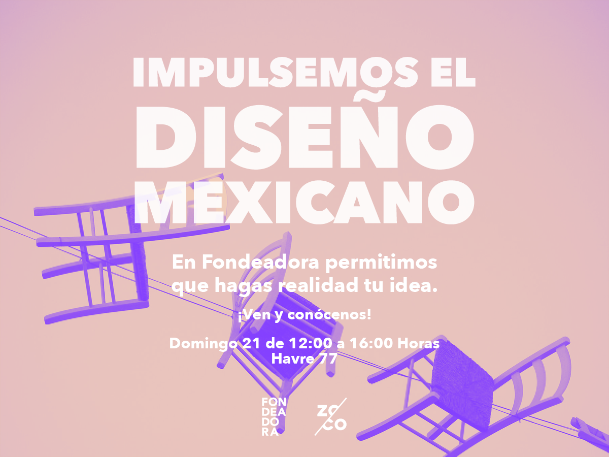 Fondeadora's tweet photo. Ven y conoce la plataforma #1 de Crowdfunding en LatAm.
Te esperamos mañana en #ElZoco de 12 a 16 Horas en Havre 77. https://t.co/l6vC4p02Q6