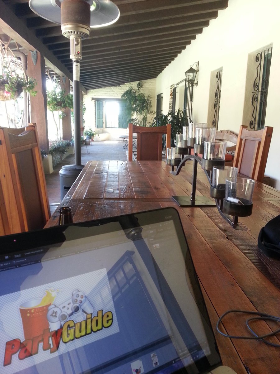 E3_PartyGuide's tweet photo. Working outside for a change #hacienda #micasasucasa https://t.co/CfPTRJO1UR