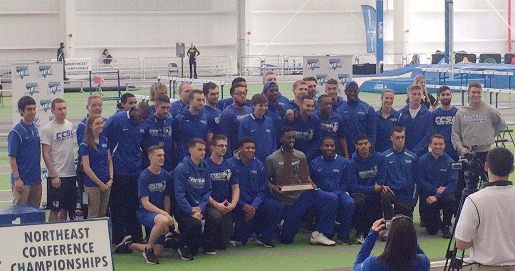 CCSUTrack's tweet photo. 2016 Indoor NEC Runners Up https://t.co/E0EVqpJ5JG