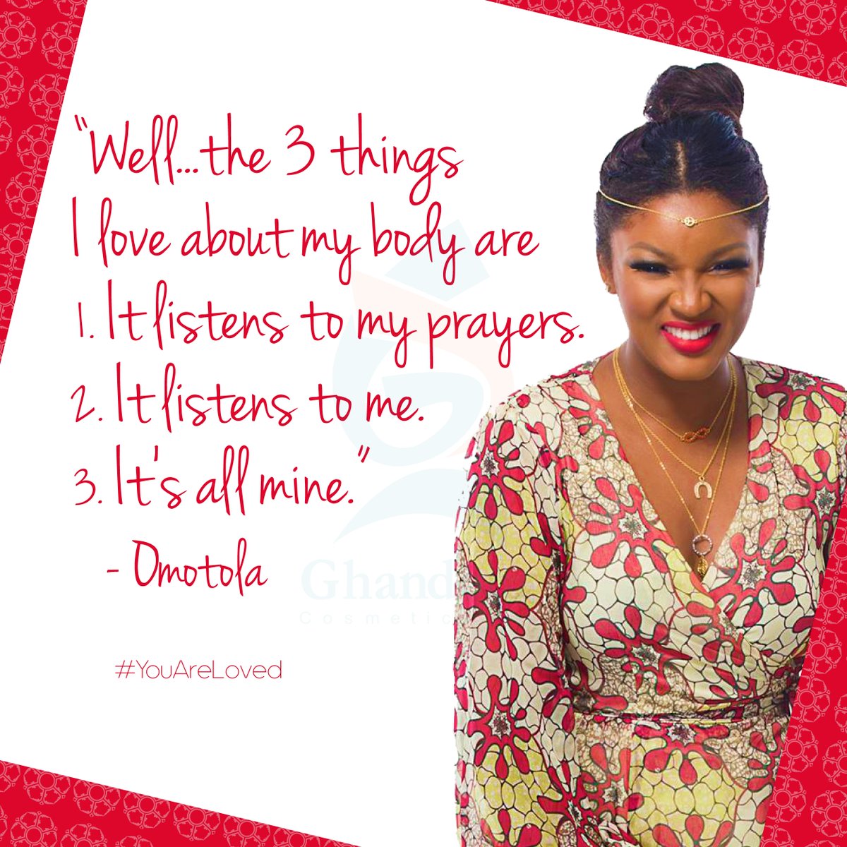 GhandourGhana's tweet photo. Did we mention we love @Realomosexy?! She's as wise as she is beautiful... https://t.co/J1AeXQMhEN