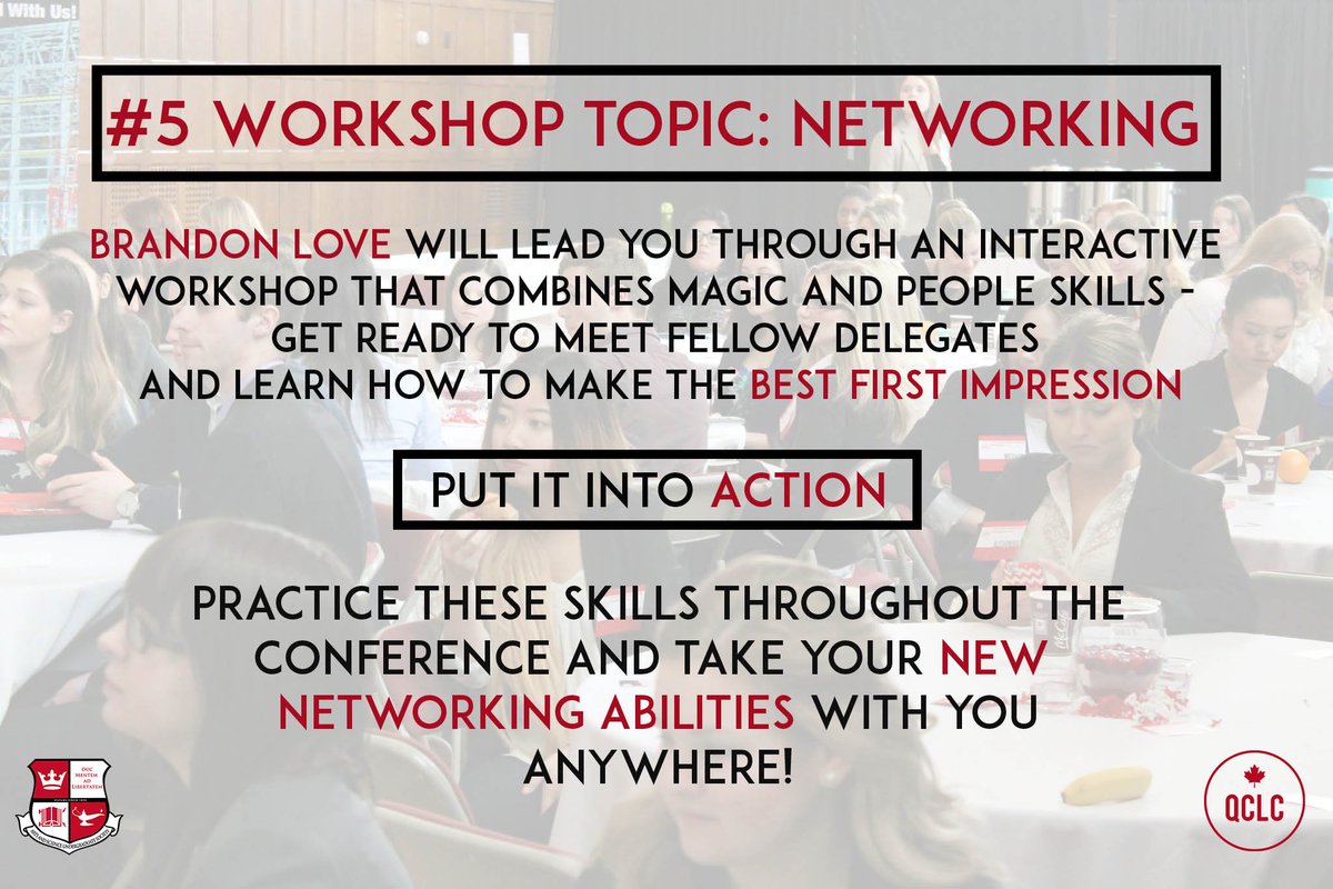 QCLC2017's tweet photo. Reason #5: Networking opportunities! Registration is open for 6 more days! https://t.co/Krg5db5n8Y https://t.co/Eq80rFKAy6