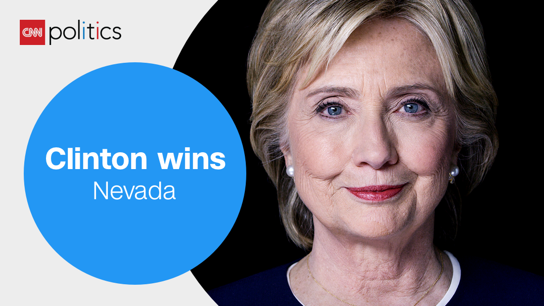 CNNPolitics's tweet photo. #Breaking: CNN projects @HillaryClinton will win the #NVDemsCaucus https://t.co/ixbo4KdXye https://t.co/ZJIGgpTt4p