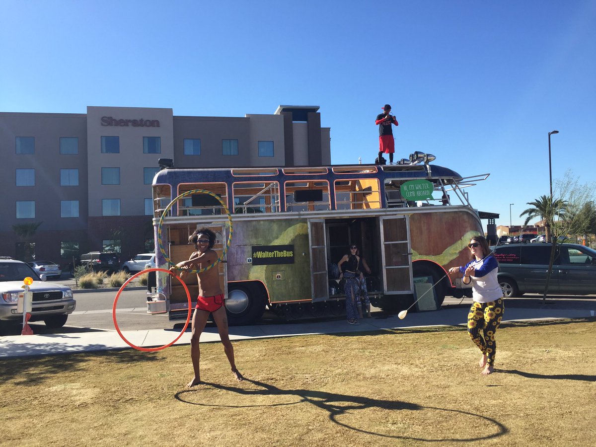 RagnarRelay's tweet photo. #WalterTheBus thanks for the yoga and dancing. You are the party! #RagnarDelSol https://t.co/js1V84RTZP