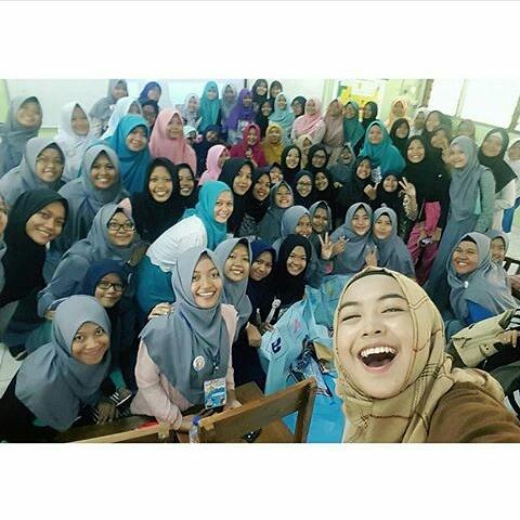 Alhamdulillah acara perdana keputrian SMANPUL berjln lncr!😊 trm ksh kpd perwakilan masing2 sekolah yg tlh hadir😁