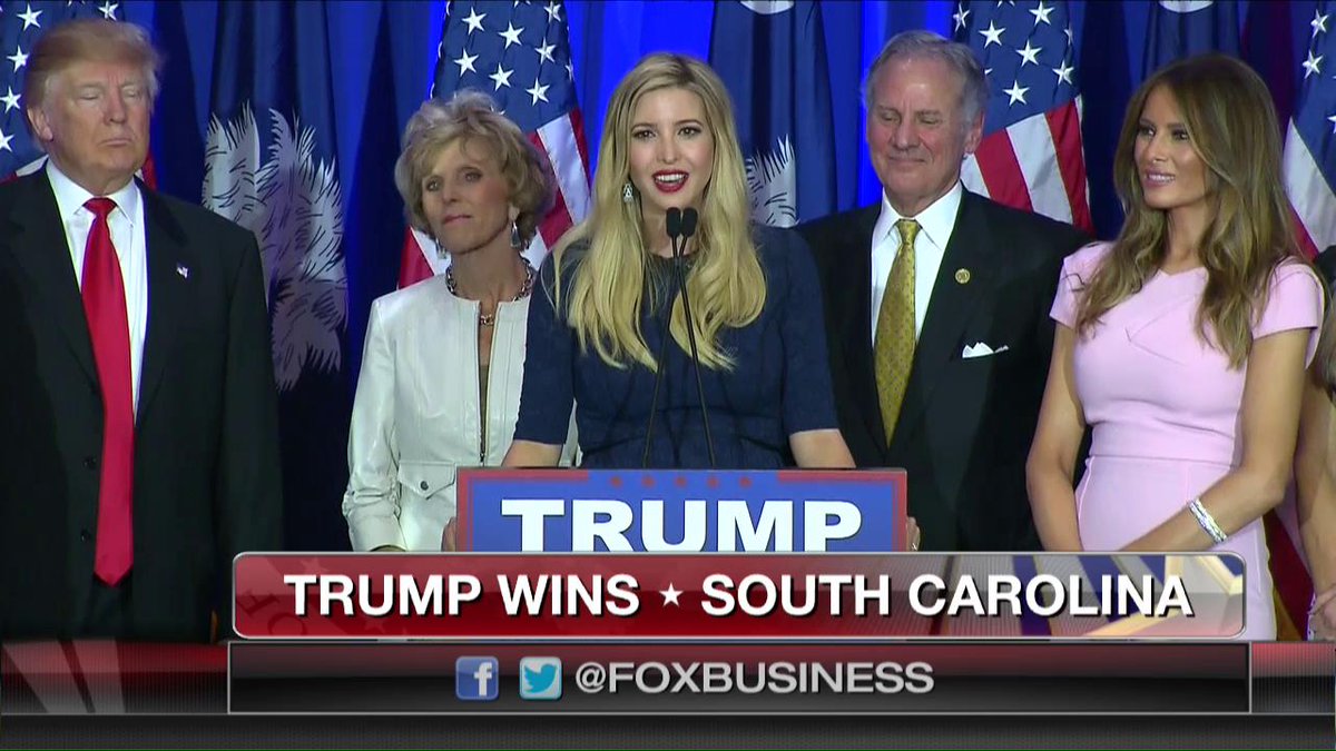 FoxBusiness's tweet photo. .@IvankaTrump: "My father is an incredibly hard worker and he'll be working for each and every one of you." https://t.co/EXBQaYt7RB