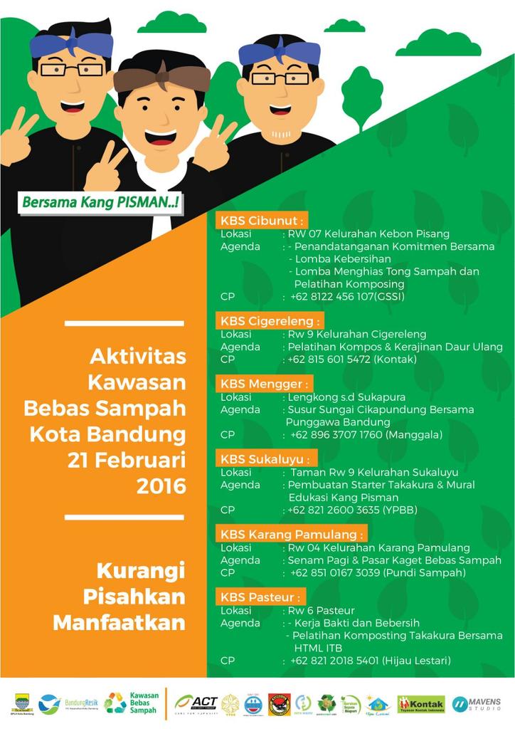 MRI_bdg's tweet photo. Event KBS Kota Bandung di HPSN 2016
#kawasanBebasSampah
#BaladKangPisman

@PRFMnews @GunGunSaptari @pdkebersihanbdg https://t.co/X6dytsH630