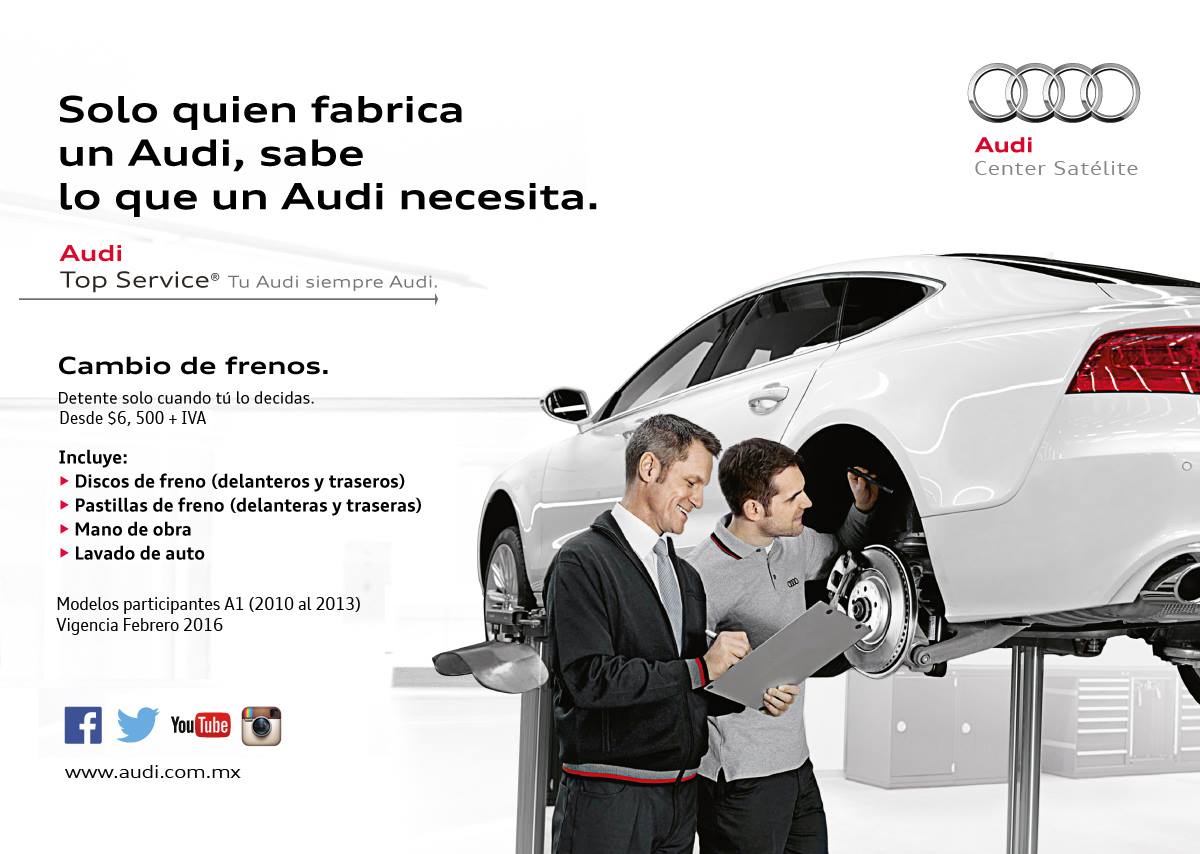 AudiSatelite's tweet photo. Solo quien fabrica un Audi, sabe lo que un Audi necesita.  
Llámanos al (55) 9148-4913.
#AudiTopService https://t.co/2fobzJPuyg