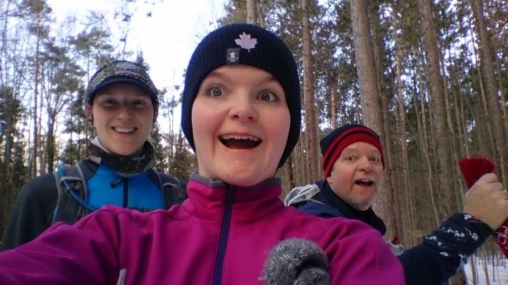 UltraInspired's tweet photo. Fun in the slush today! #ultrarunning #fatherdaughterrun #trailrunning #runchat https://t.co/sCUiRtr7up