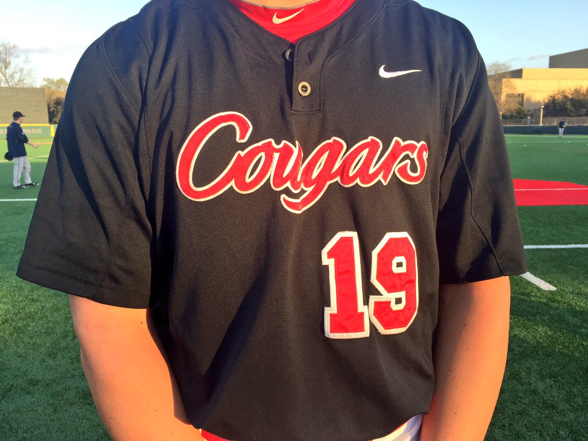 red white and black baseball jersey