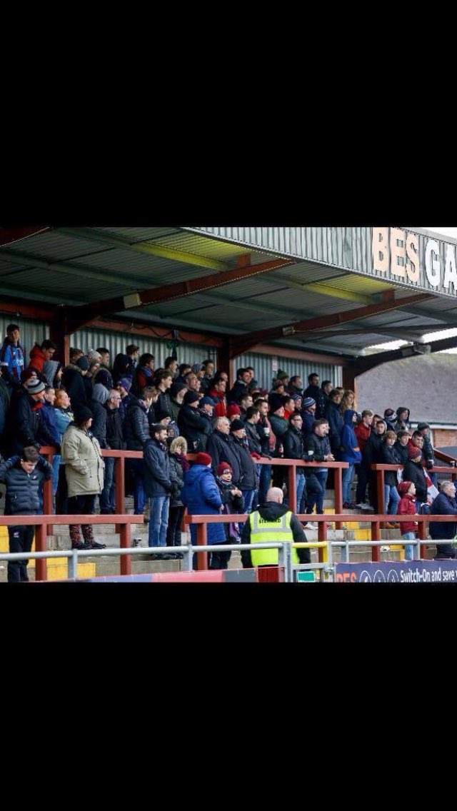 sufcpictures's tweet photo. A selection of Scunthorpe Fans at Fleetwood this afternoon #UTI https://t.co/YpACBmhadJ