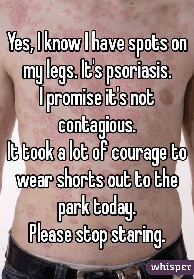 NPF's tweet photo. RT to say I have #psoriasis, psoriatic #arthritis. Don't judge me! #awareness #noncontagious https://t.co/C2QOJTTRfH