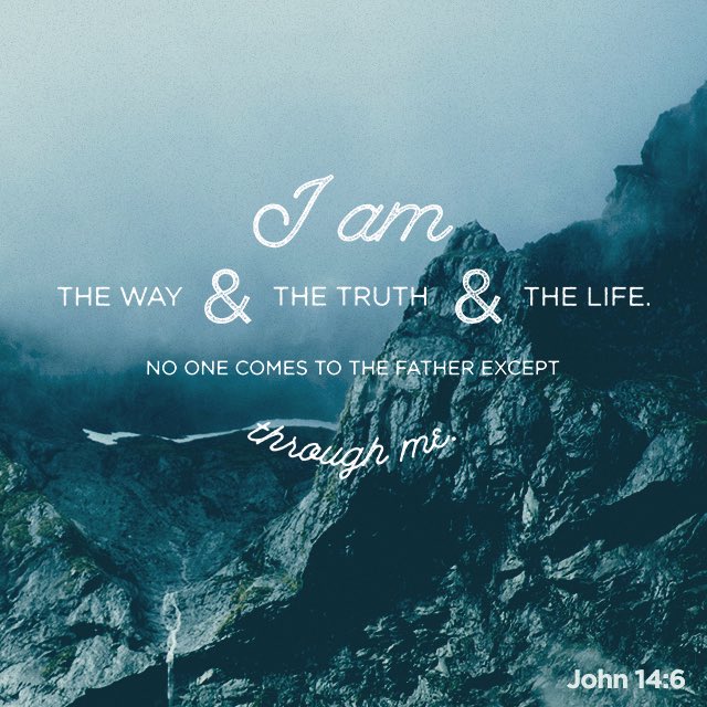 AG_USA's tweet image. Jesus answered, “I am the way and the truth and the life. No one comes to the Father except through me.” John 14:6