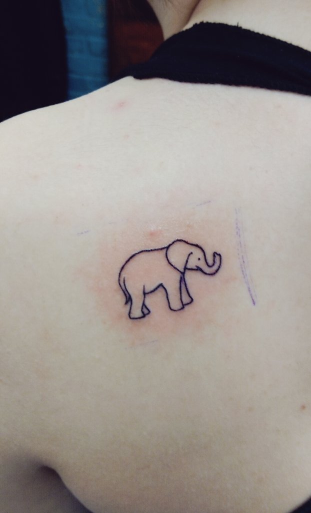 goddesscasey33's tweet photo. #number4 for grandma🐘 #elephant #girlswithtattoos #inkjunction https://t.co/1JFdDMU9XQ