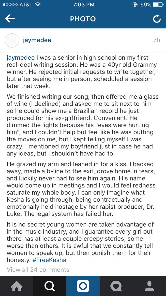 THIS IS SO IMPORTANT. We NEED to keep spreading stories like this! It'll help Kesha's case tremendously!! #FreeKesha