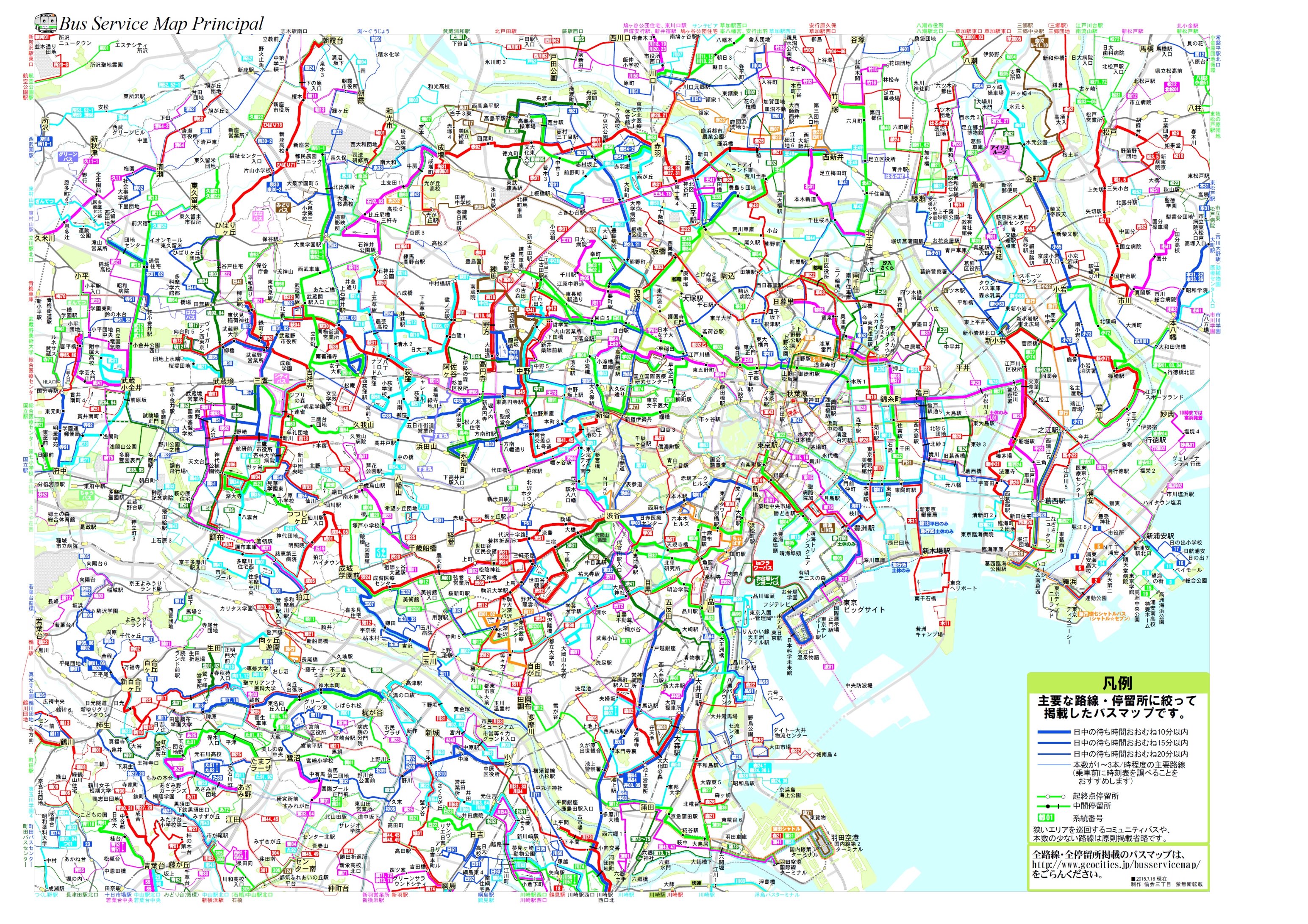 Yukai3chome A Twitter 東京23区 周辺の主要路線 主要停留所のみを掲載したバス路線図も公開中 駅と駅の連絡など バスネットワークの骨格の見える化を目指しました 路線図 T Co Nvcgb1ep2i T Co Jua13uamwh Twitter