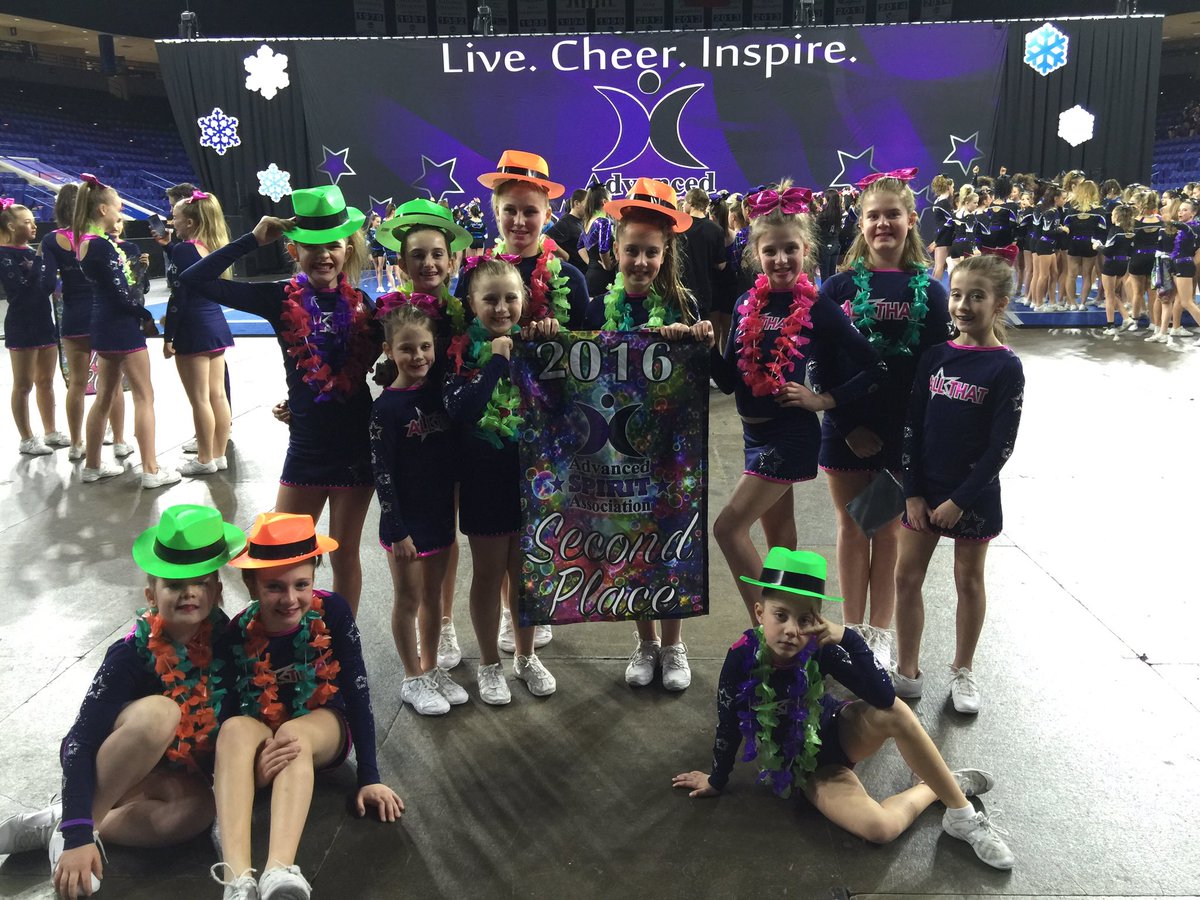 SensationzCheer's tweet photo. So proud of our #crystalstars youth 2 and their 2nd place finish @AdvancedSpirit today! #allthat2016 https://t.co/1po2Z4O1FF