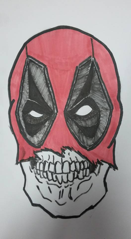 MatthewWilberg's tweet photo. Deadpool 9"x12" ink &amp; marker. #Deadpool #MercWithTheMouth https://t.co/0FxgVVceBM