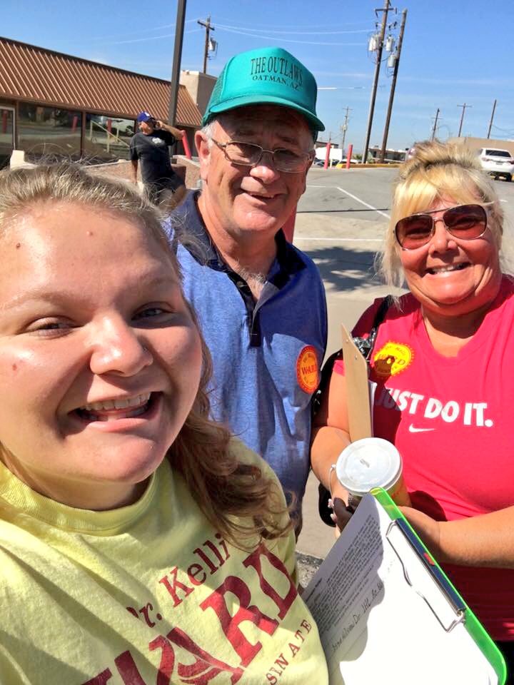 kelliwardaz's tweet photo. .@sav01 @mrobisonfox10 @FOX10Phoenix #TeamWard works hard every day everywhere 4 our AZ people! #AZSEN #NotAPhotoOp https://t.co/0OROncgDc6